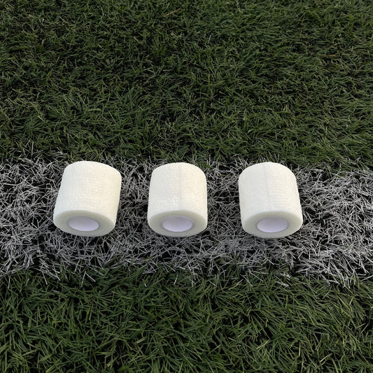 3x ruller sportstape - hvid